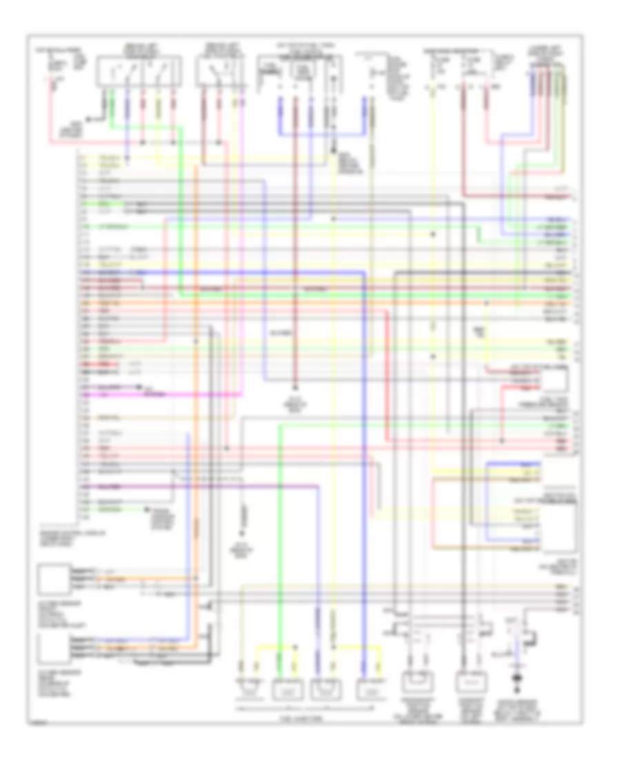 2 5L Engine Performance Wiring Diagrams 1 of 2 for Subaru Legacy GT 1998