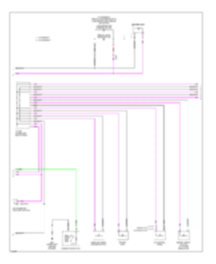 Instrument Illumination Wiring Diagram (2 of 3) for Subaru Forester 2.0XT Premium 2014