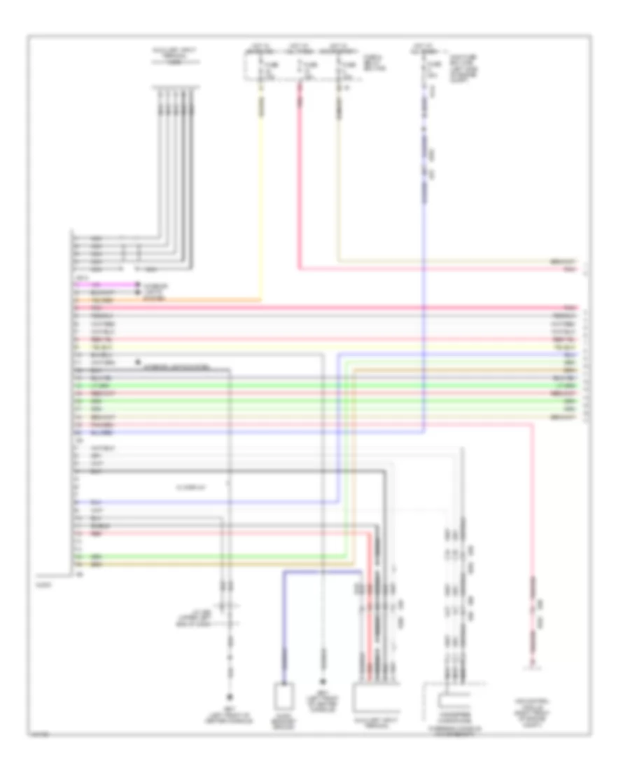 Standard Radio Wiring Diagram (1 of 2) for Subaru Forester 2.0XT Premium 2014