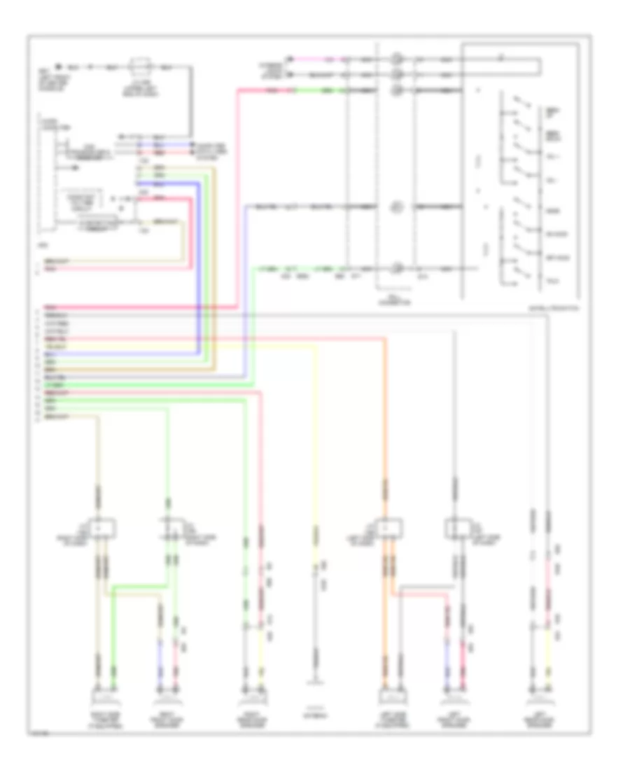 Standard Radio Wiring Diagram (2 of 2) for Subaru Forester 2.0XT Premium 2014