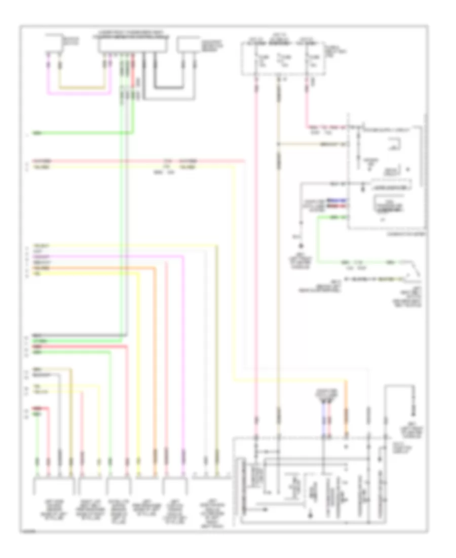 Supplemental Restraints Wiring Diagram (2 of 2) for Subaru Forester 2.0XT Premium 2014