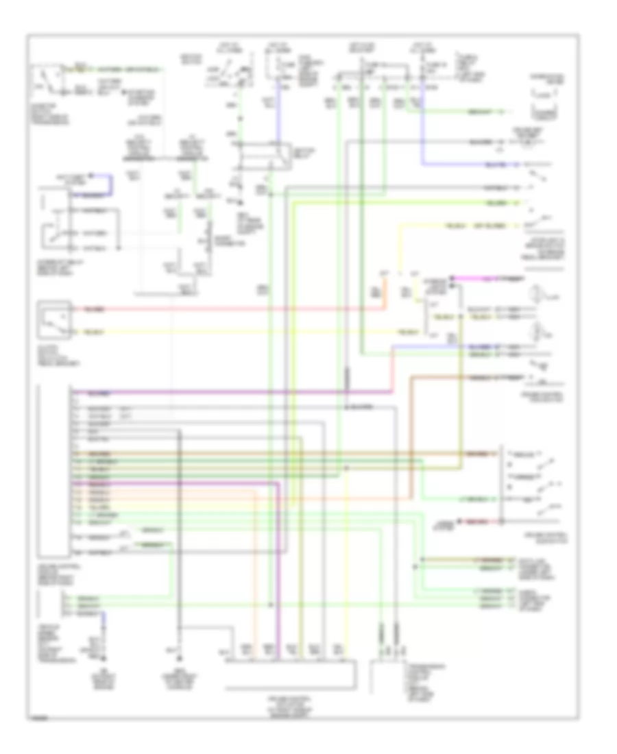 2.5L, Cruise Control Wiring Diagram, without Low Emissions for Subaru Outback 2004
