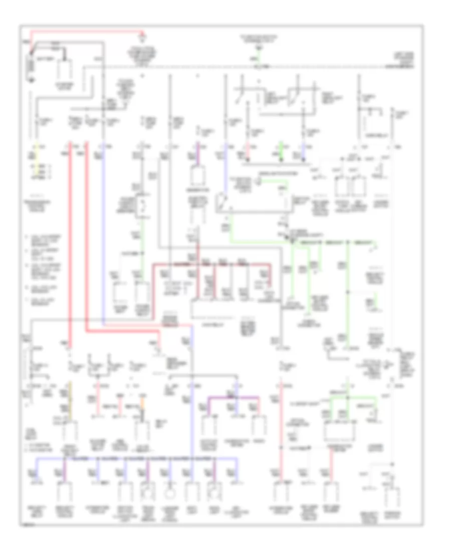 Power Distribution Wiring Diagram 1 of 4 for Subaru Outback 2004