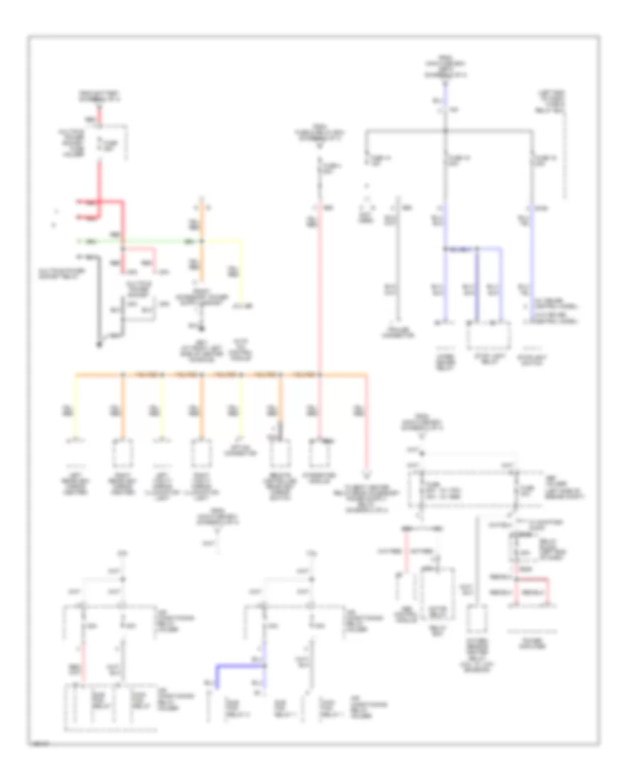 Power Distribution Wiring Diagram 4 of 4 for Subaru Outback 2004