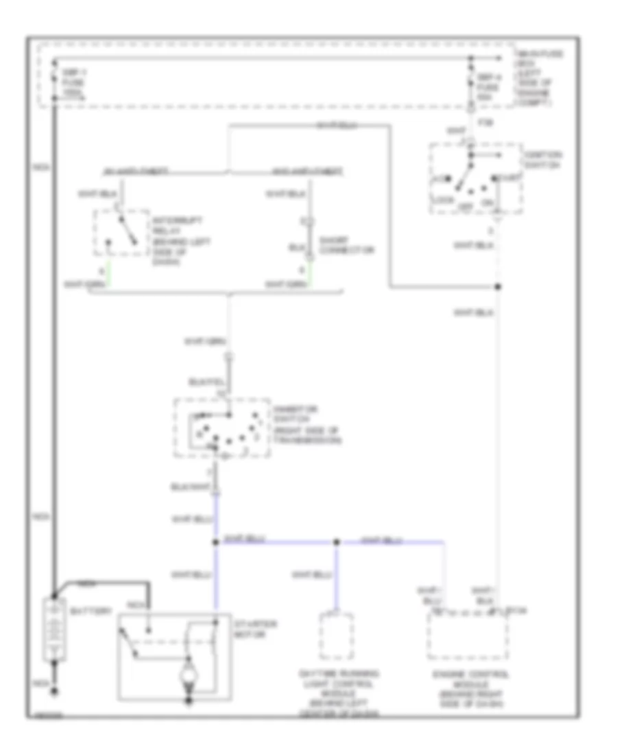 3 0L Starting Wiring Diagram for Subaru Outback 2004