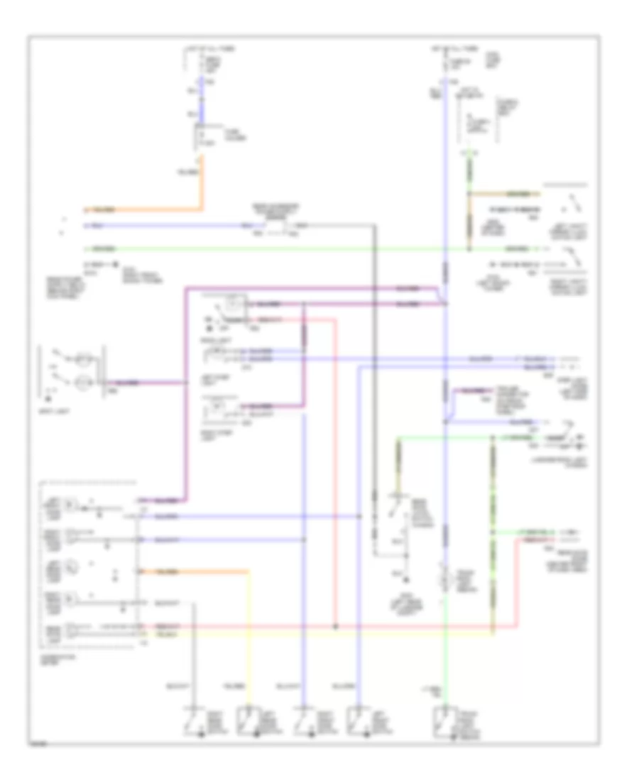 Courtesy Lamps Wiring Diagram for Subaru Legacy GT Limited 1998