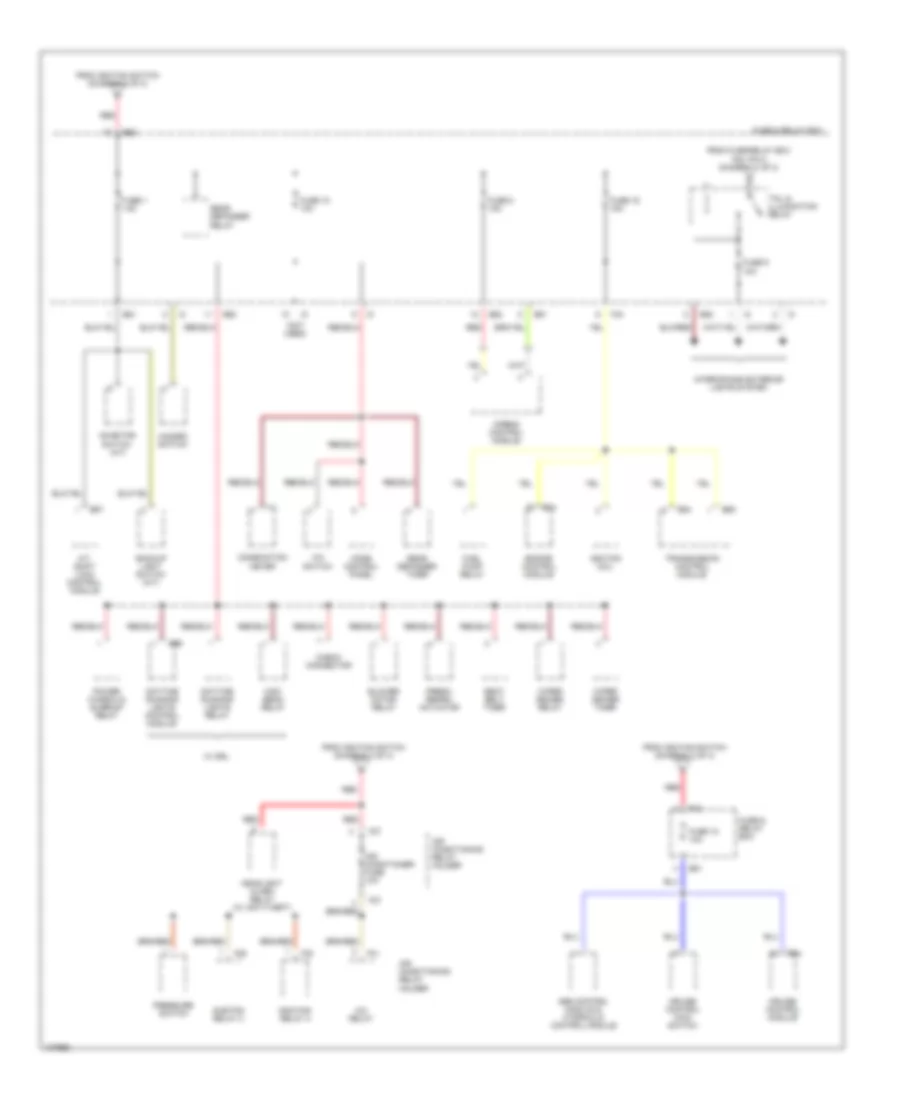 Power Distribution Wiring Diagram 3 of 3 for Subaru Legacy GT Limited 1998