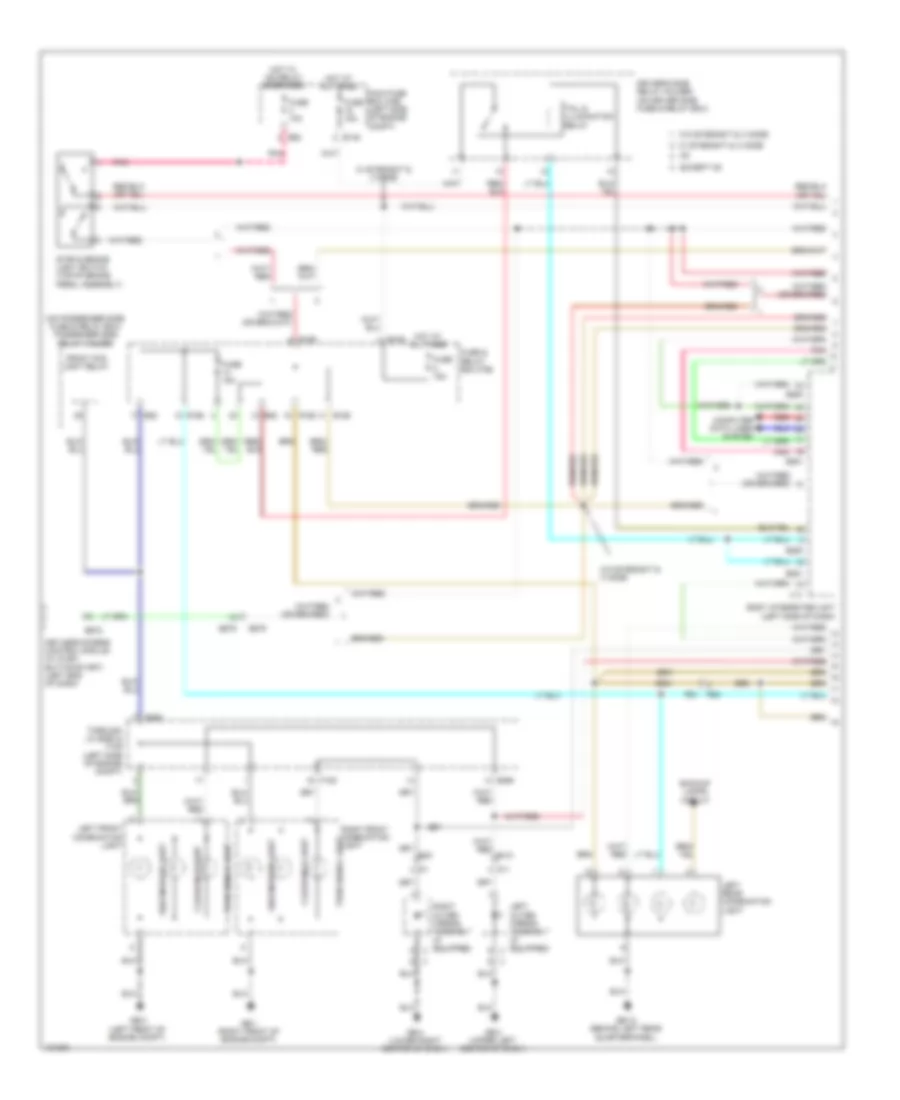 Exterior Lamps Wiring Diagram (1 of 3) for Subaru Forester 2.0XT Touring 2014