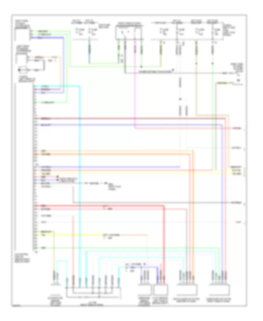 3.6L, Manual AC Wiring Diagram (1 of 2) for Subaru Legacy Limited 2011