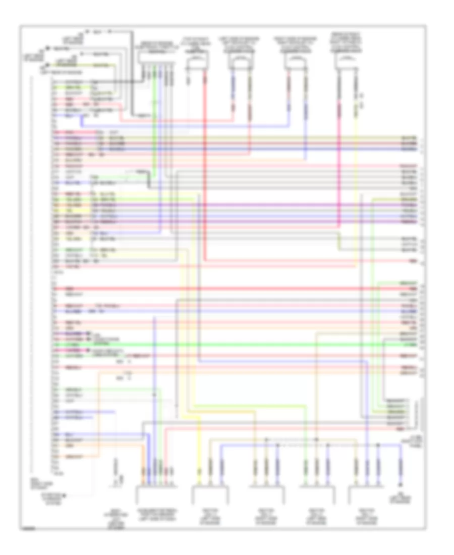 2.5L Turbo, Engine Performance Wiring Diagram (1 of 5) for Subaru Legacy Limited 2011