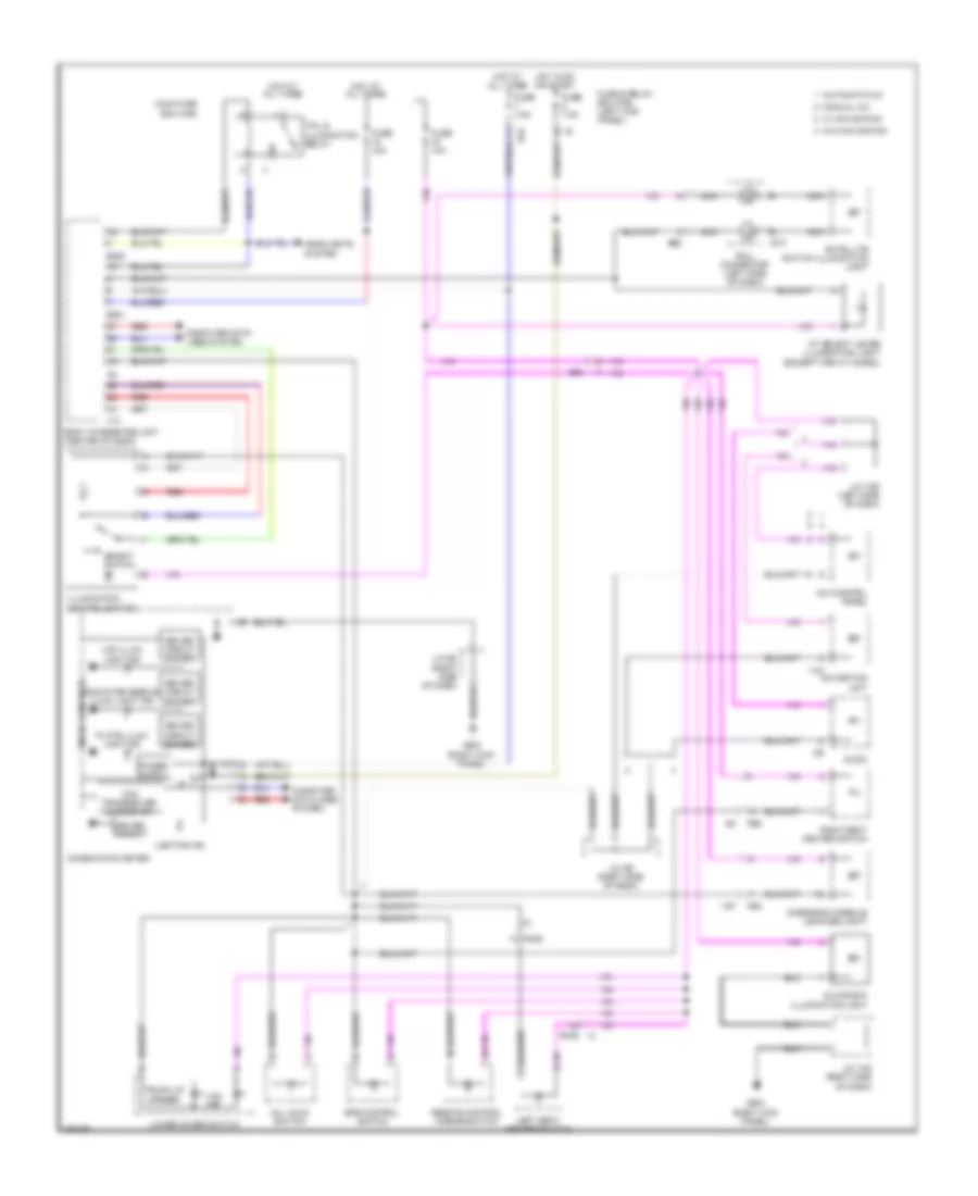 Instrument Illumination Wiring Diagram for Subaru Legacy Limited 2011