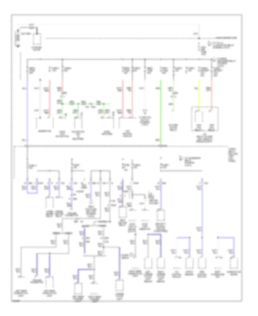 Power Distribution Wiring Diagram 1 of 5 for Subaru Legacy Limited 2011