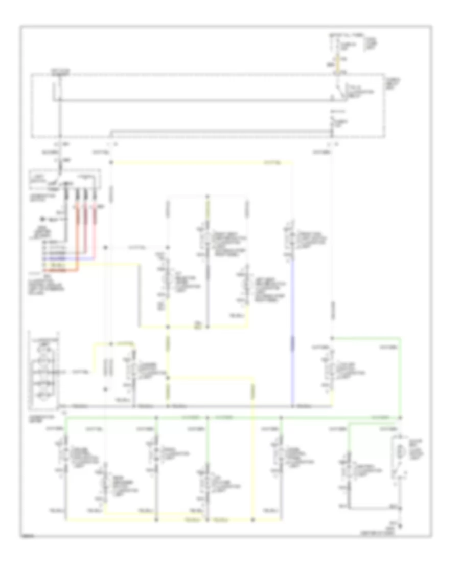 Instrument Illumination Wiring Diagram for Subaru Legacy L 1998