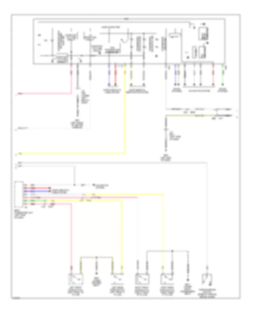 Instrument Cluster Wiring Diagram (2 of 3) for Subaru Forester 2.5i 2014