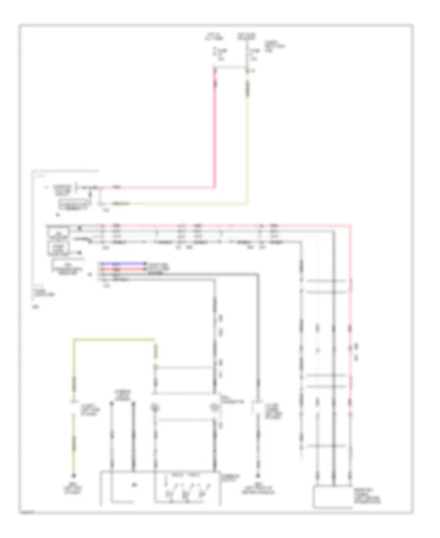 Rear View Camera Wiring Diagram for Subaru Forester 2.5i 2014