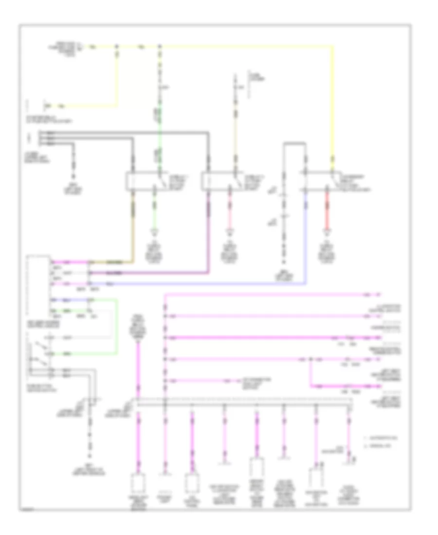 Power Distribution Wiring Diagram (5 of 5) for Subaru Forester 2.5i 2014