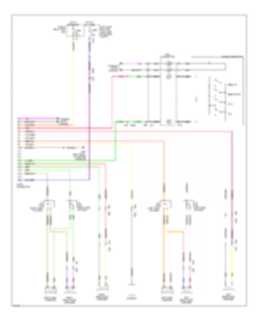 Radio Provision Wiring Diagram for Subaru Forester 2.5i 2014