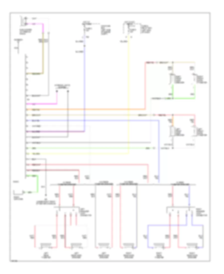 Radio Wiring Diagram, without Macintosh Audio System for Subaru Outback Limited 2004