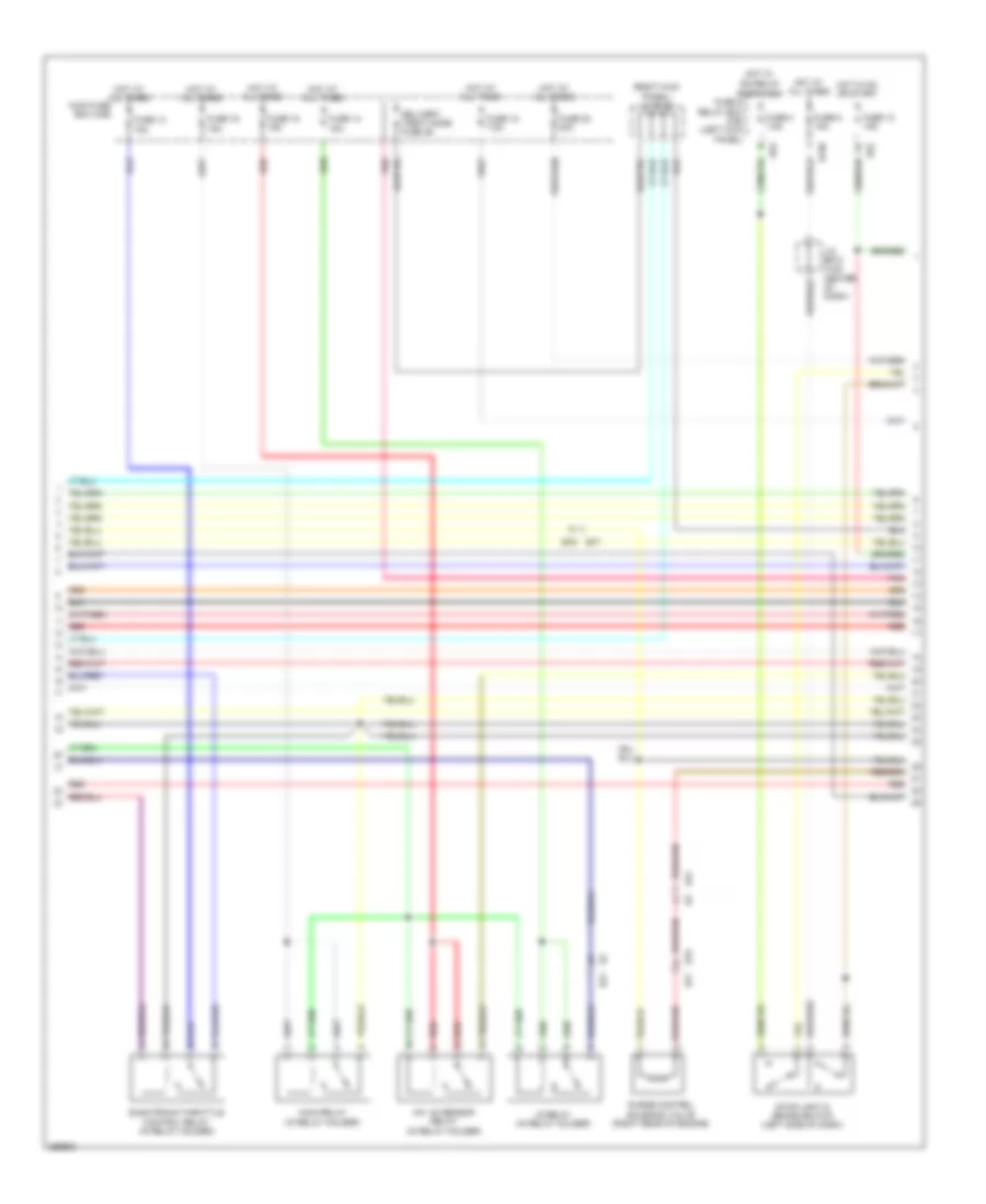 3.6L, Engine Performance Wiring Diagram (3 of 5) for Subaru Legacy Premium 2011