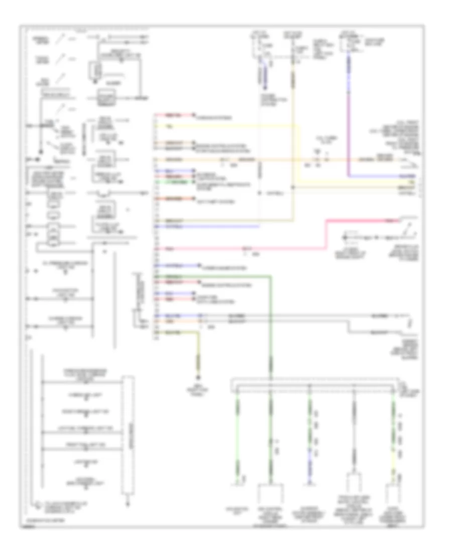 Instrument Cluster Wiring Diagram 1 of 2 for Subaru Legacy Premium 2011