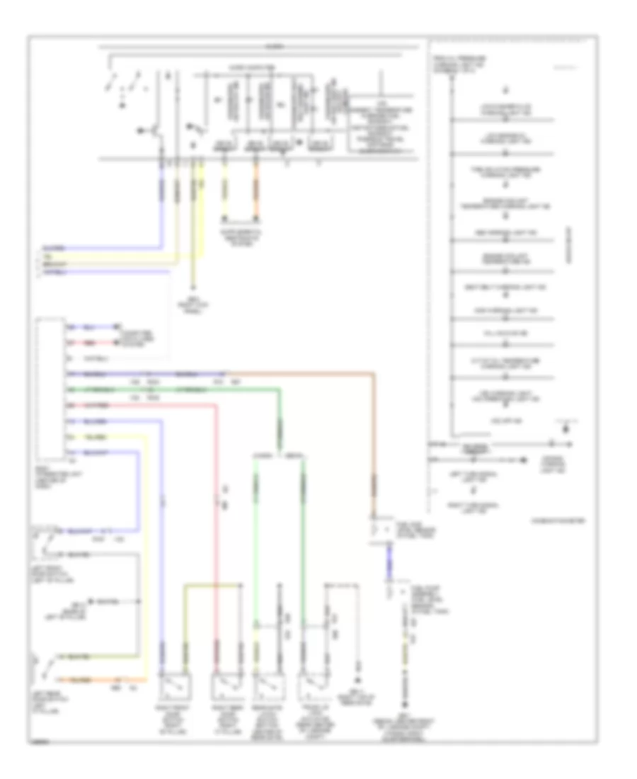 Instrument Cluster Wiring Diagram 2 of 2 for Subaru Legacy Premium 2011