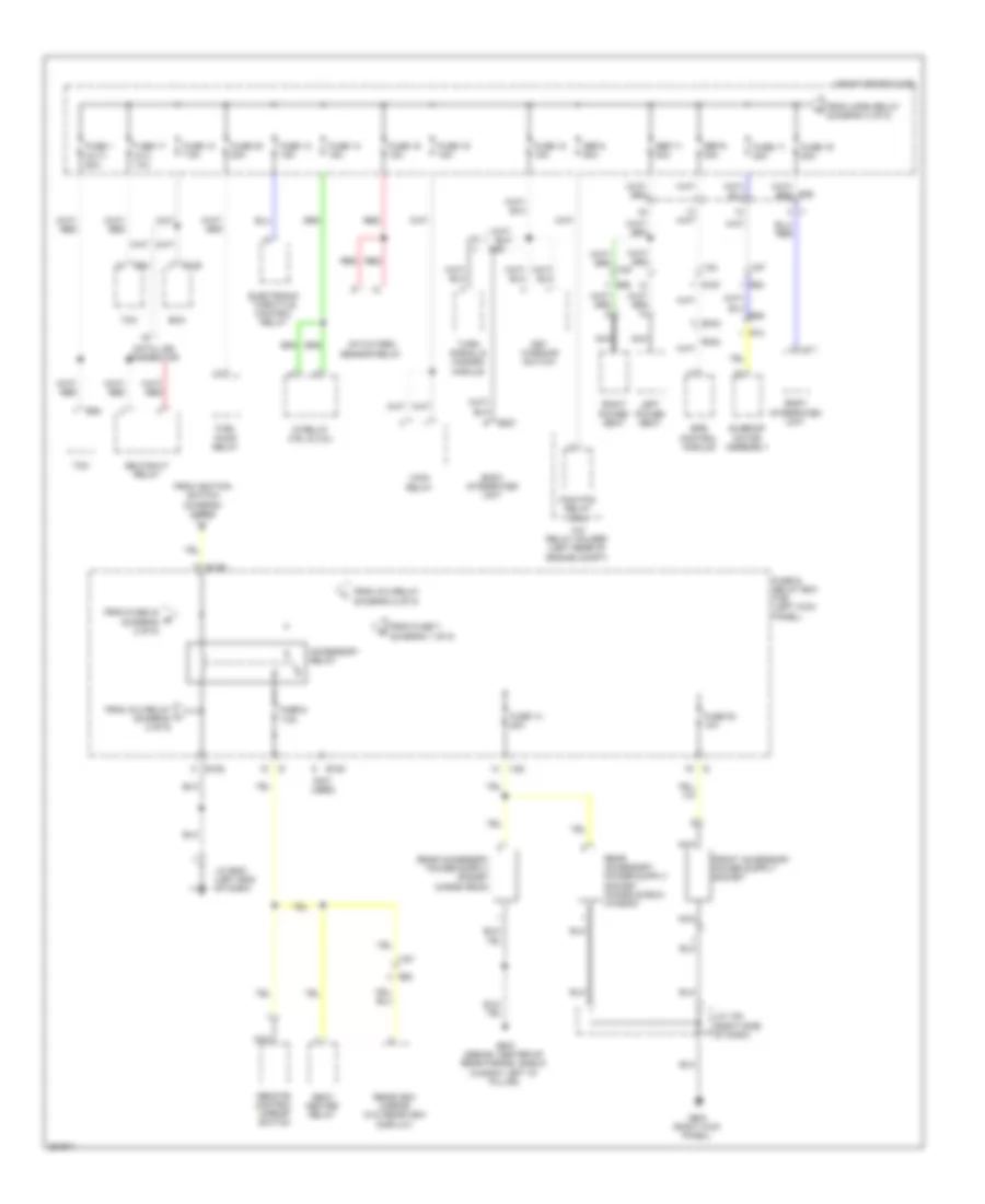 Power Distribution Wiring Diagram (4 of 5) for Subaru Legacy Premium 2011