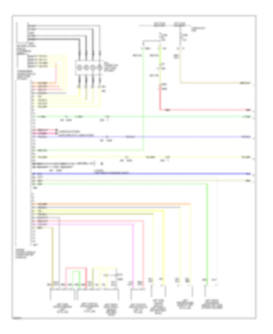 Supplemental Restraints Wiring Diagram 1 of 2 for Subaru Legacy Premium 2011