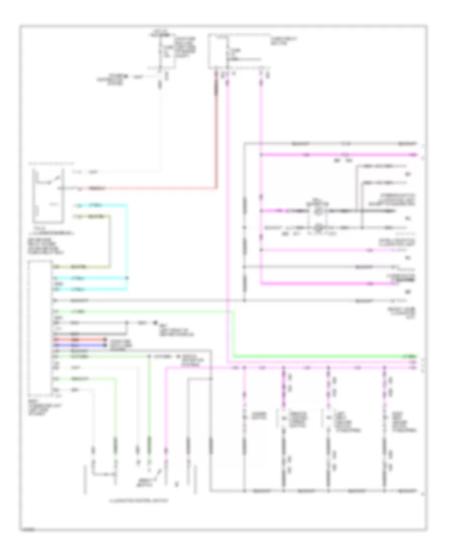 Instrument Illumination Wiring Diagram (1 of 3) for Subaru Forester 2.5i Limited 2014