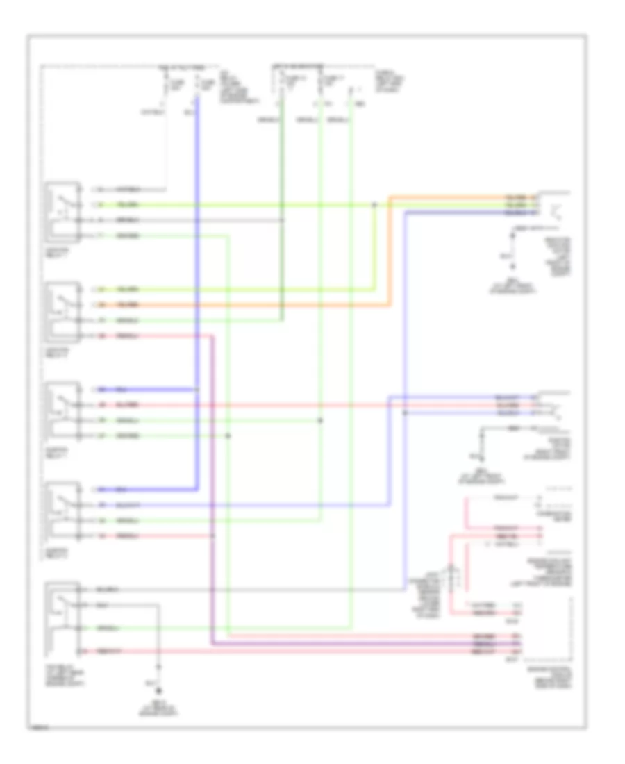 3.0L, Cooling Fan Wiring Diagram for Subaru Outback VDC 2004