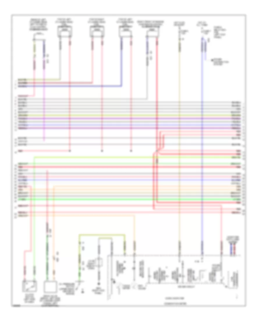 2.5L Turbo, Engine Performance Wiring Diagram (2 of 5) for Subaru Legacy R 2011