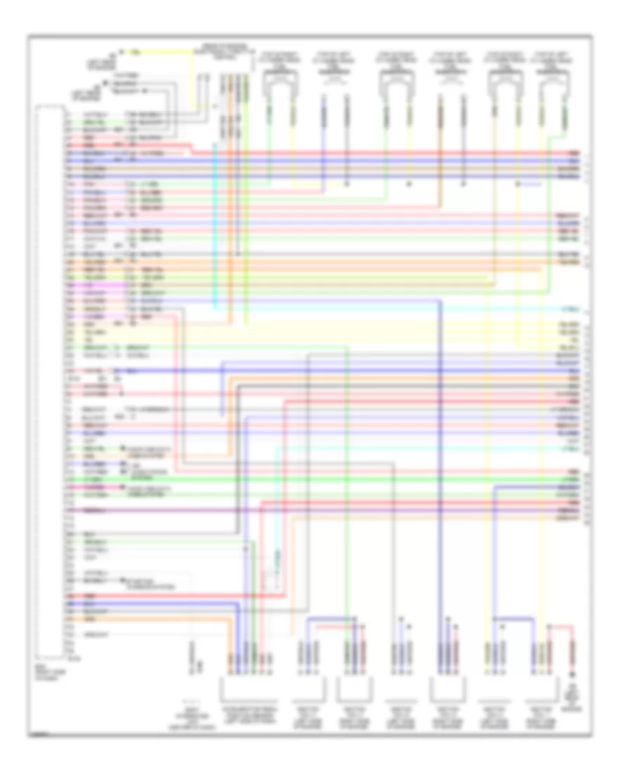 3.6L, Engine Performance Wiring Diagram (1 of 5) for Subaru Legacy R 2011