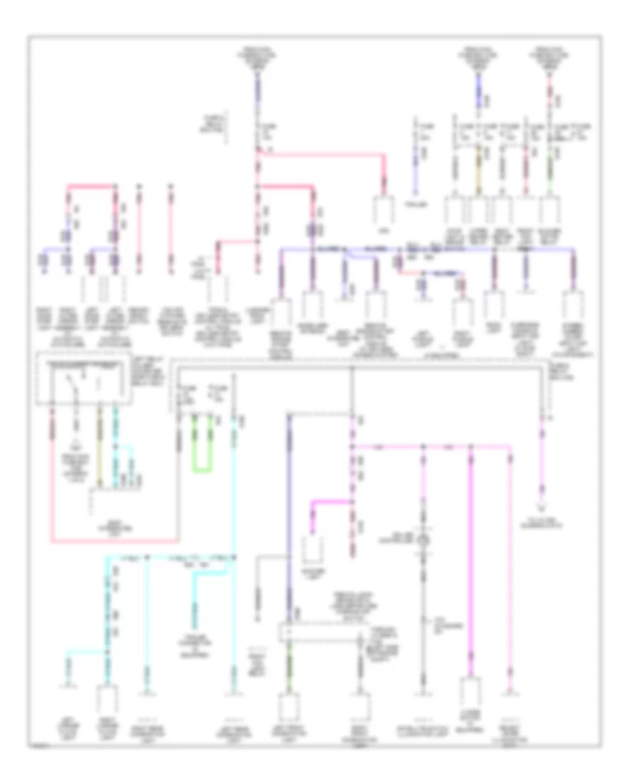 Power Distribution Wiring Diagram (2 of 5) for Subaru Forester 2.5i Premium 2014