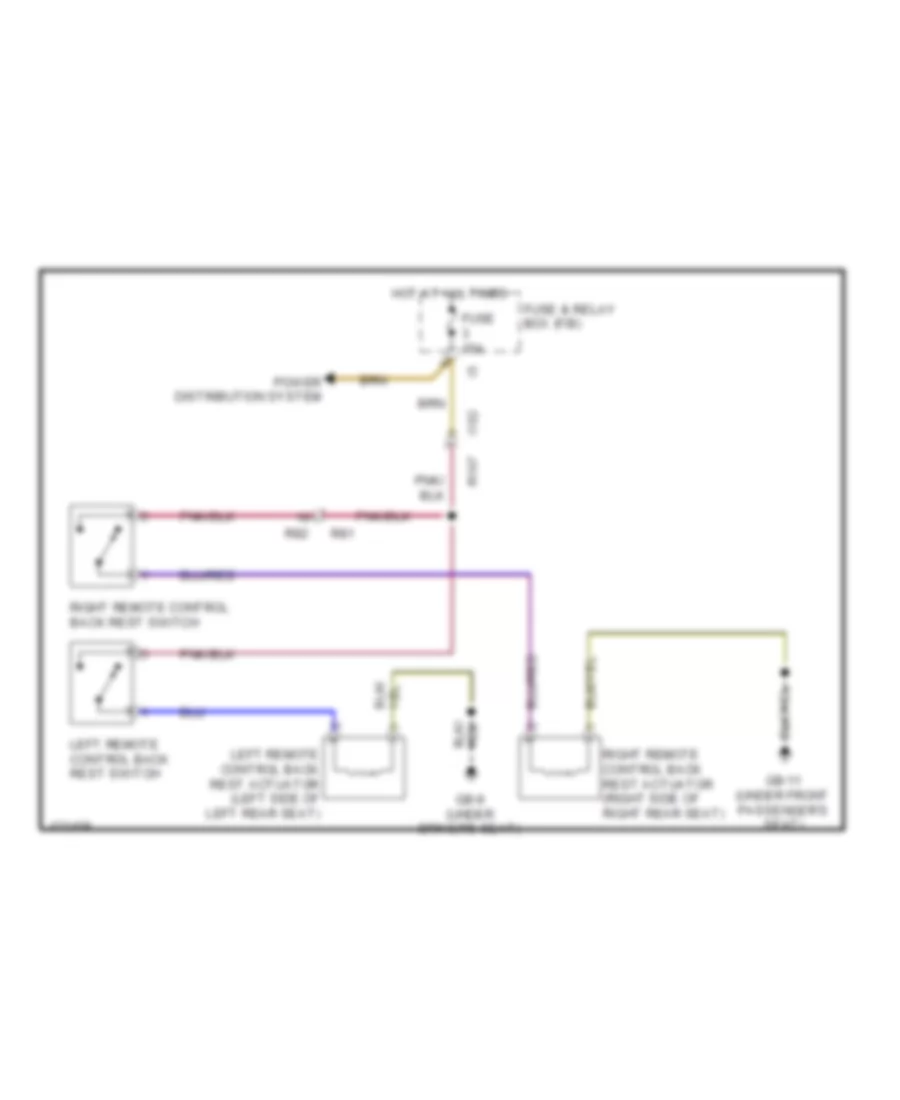 Remote Control Back Rest Wiring Diagram for Subaru Forester 2.5i Premium 2014