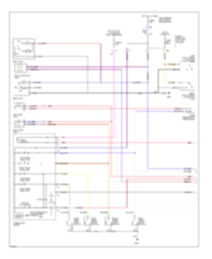 Courtesy Lamps Wiring Diagram 1 of 2 for Subaru Baja 2005