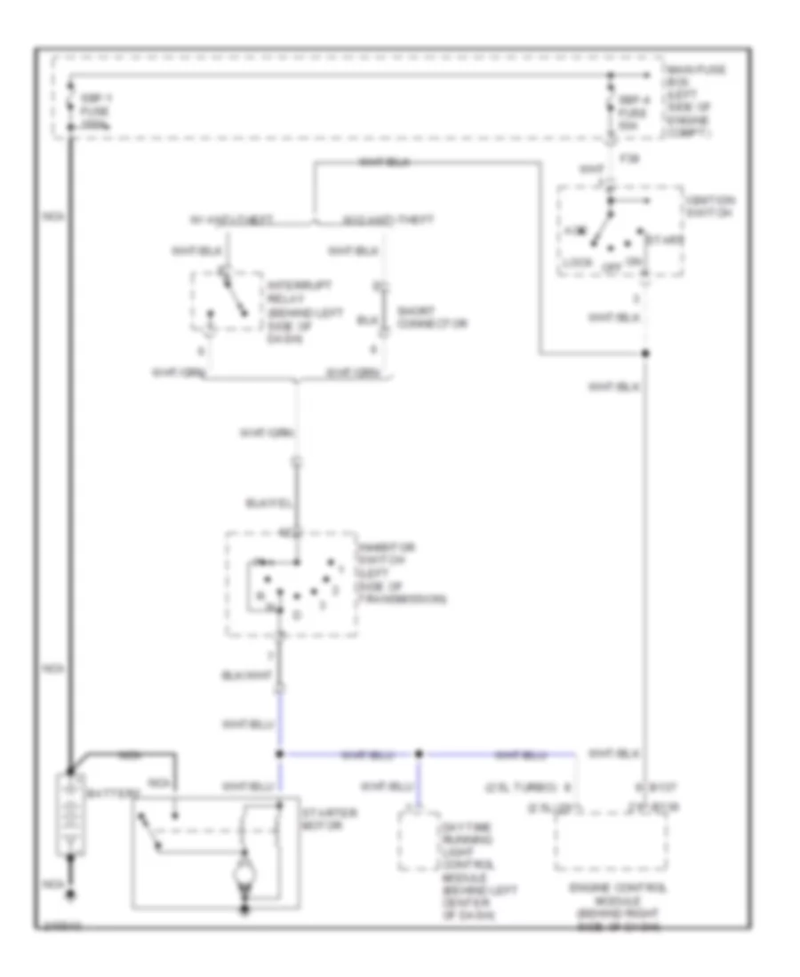 Starting Wiring Diagram, AT for Subaru Baja 2005