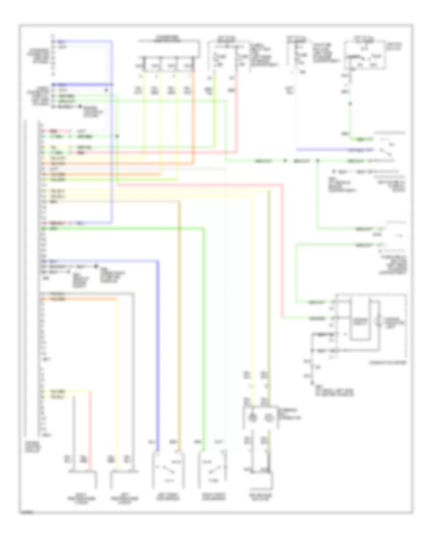 Supplemental Restraints Wiring Diagram for Subaru Baja 2005