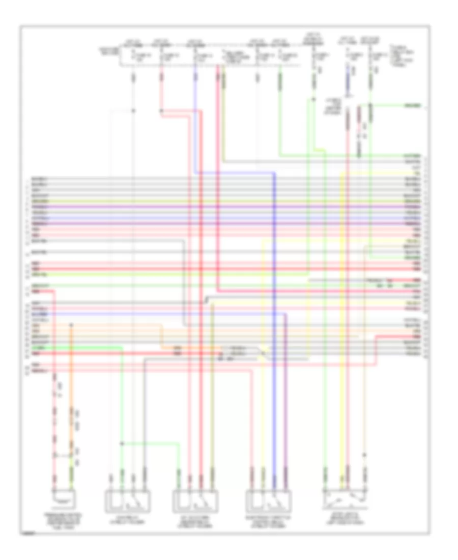 2.5L Turbo, Engine Performance Wiring Diagram (3 of 5) for Subaru Legacy R Premium 2011