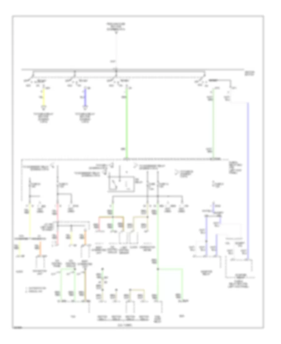 Power Distribution Wiring Diagram 2 of 5 for Subaru Legacy R Premium 2011