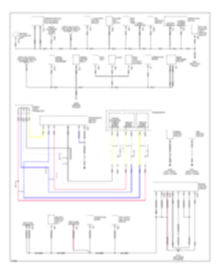 Ground Distribution Wiring Diagram 2 of 2 for Subaru Forester 1999