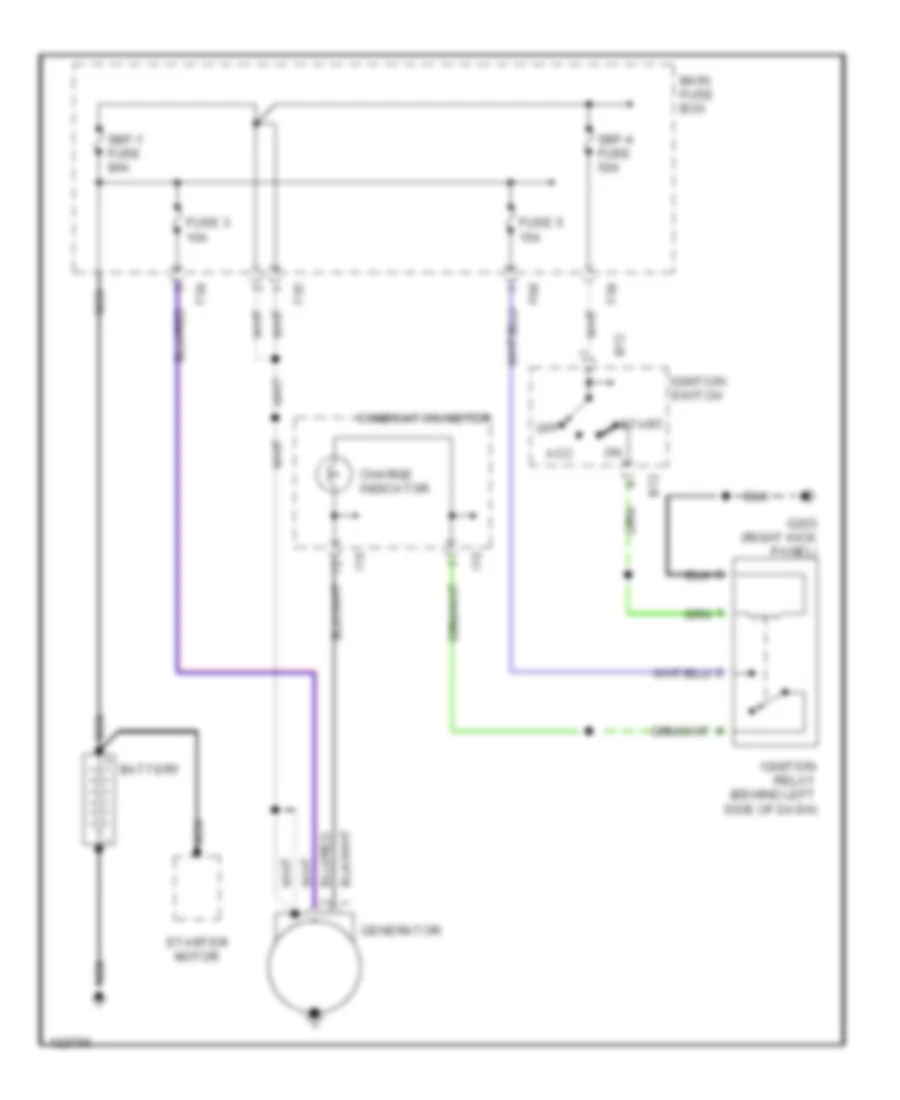 Charging Wiring Diagram for Subaru Forester 1999