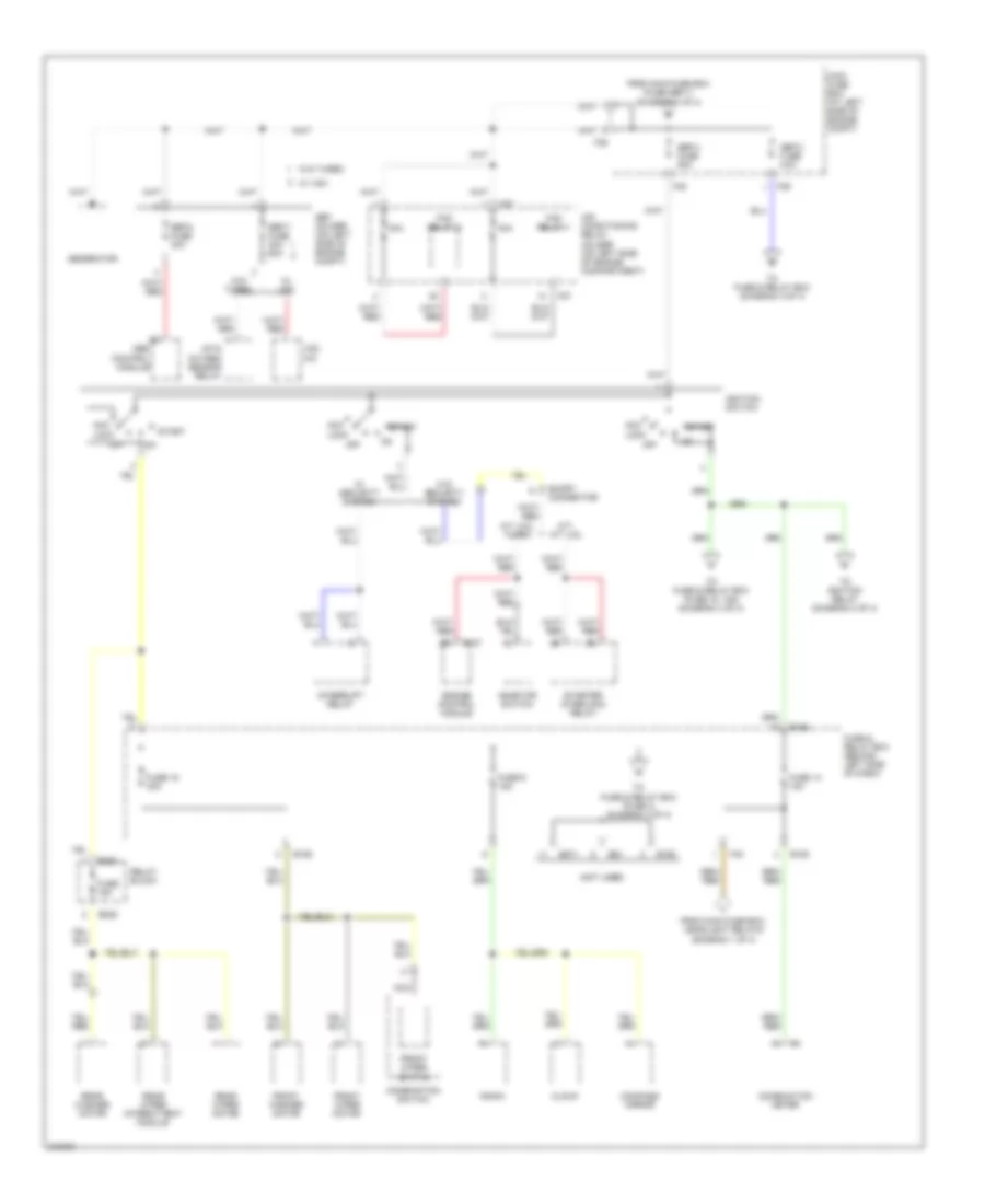 Power Distribution Wiring Diagram 2 of 4 for Subaru Forester X 2005