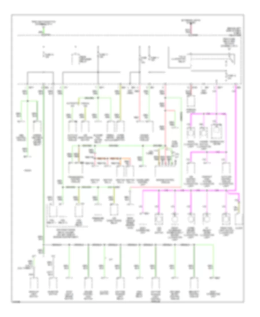 Power Distribution Wiring Diagram (4 of 4) for Subaru Forester X 2005