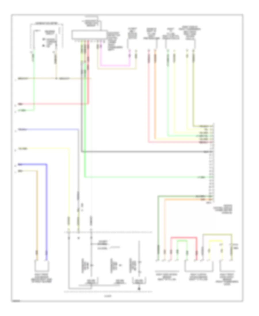 Supplemental Restraints Wiring Diagram (2 of 2) for Subaru Outback i 2011