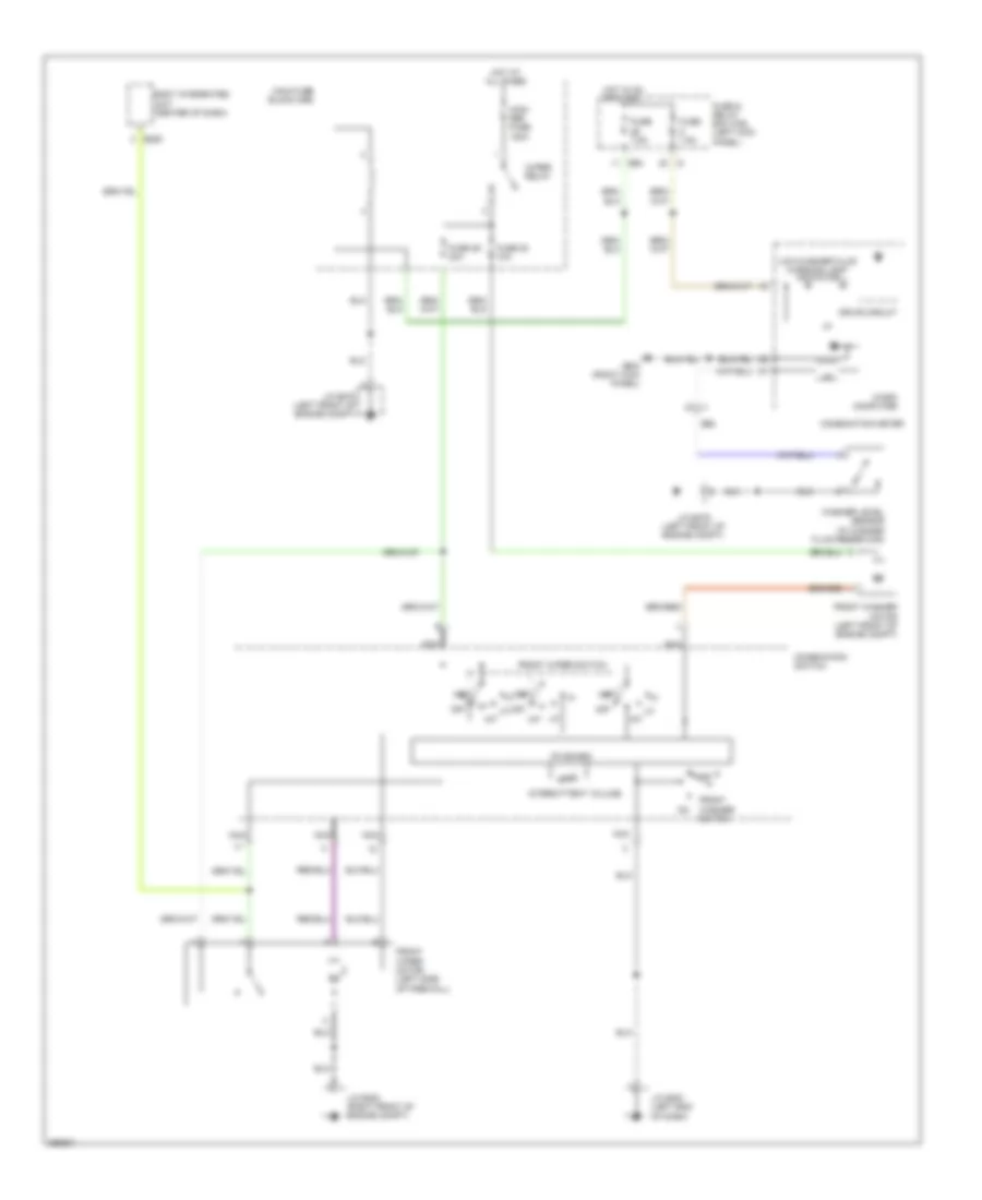 Front Wiper Washer Wiring Diagram for Subaru Outback i 2011