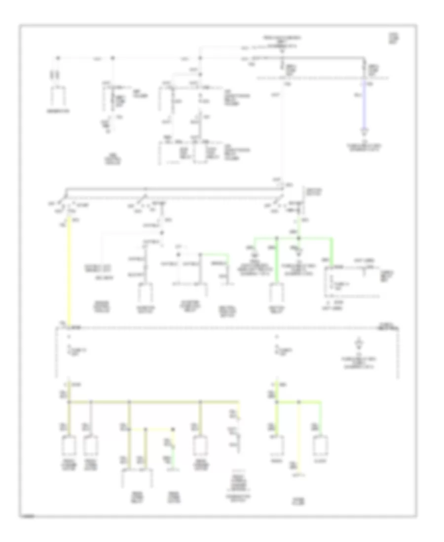 Power Distribution Wiring Diagram 2 of 4 for Subaru Forester L 1999