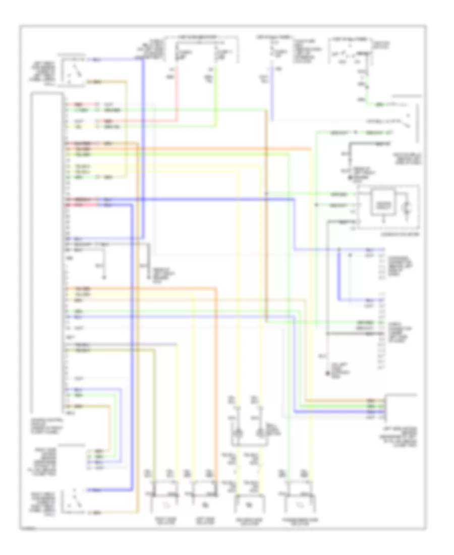 Supplemental Restraint Wiring Diagram for Subaru Forester L 1999