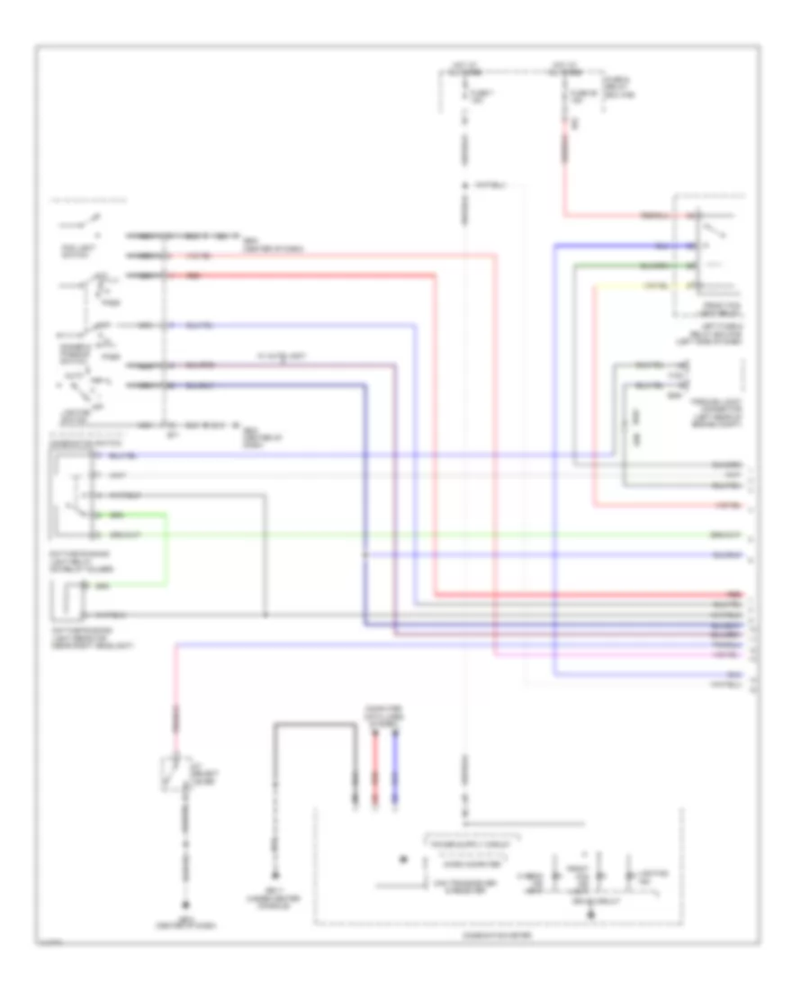Headlamps Wiring Diagram 1 of 2 for Subaru Impreza Limited 2014