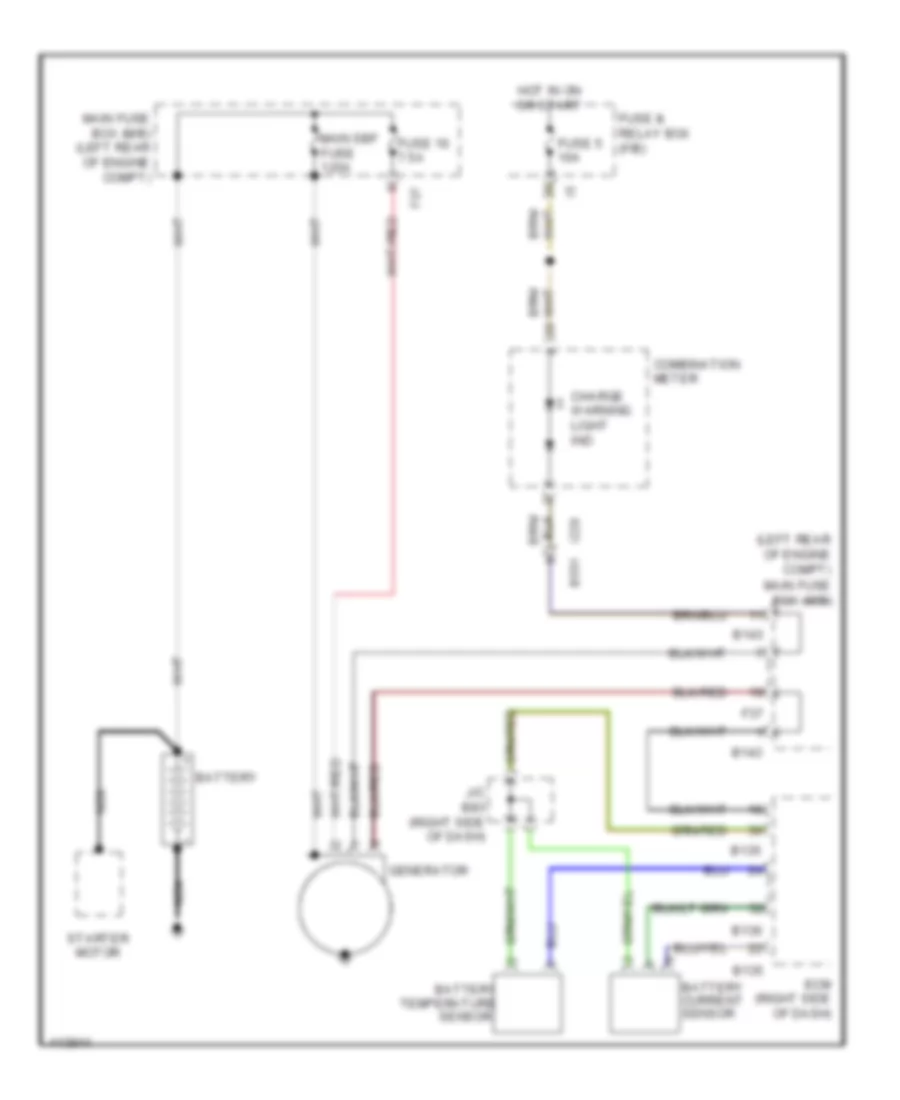 Charging Wiring Diagram for Subaru Impreza Limited 2014
