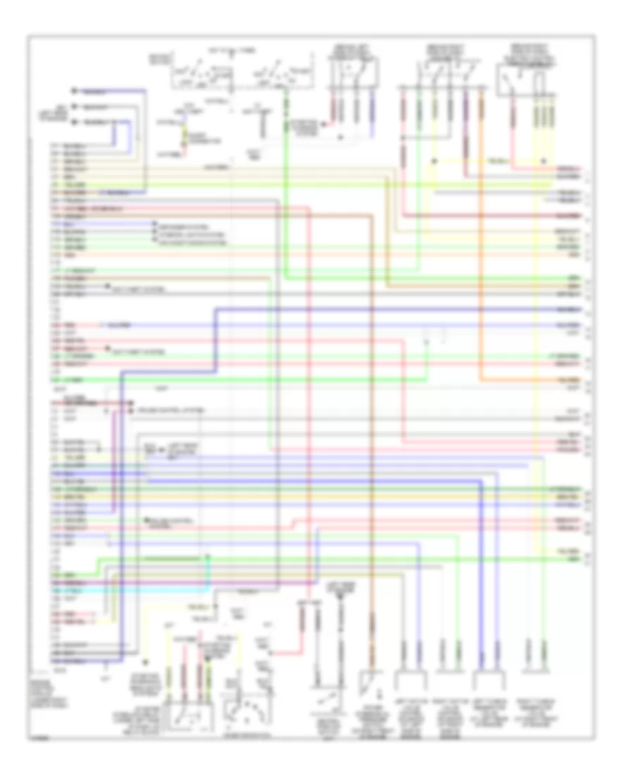 2.5L Turbo, Engine Performance Wiring Diagram (1 of 4) for Subaru Forester XS 2005