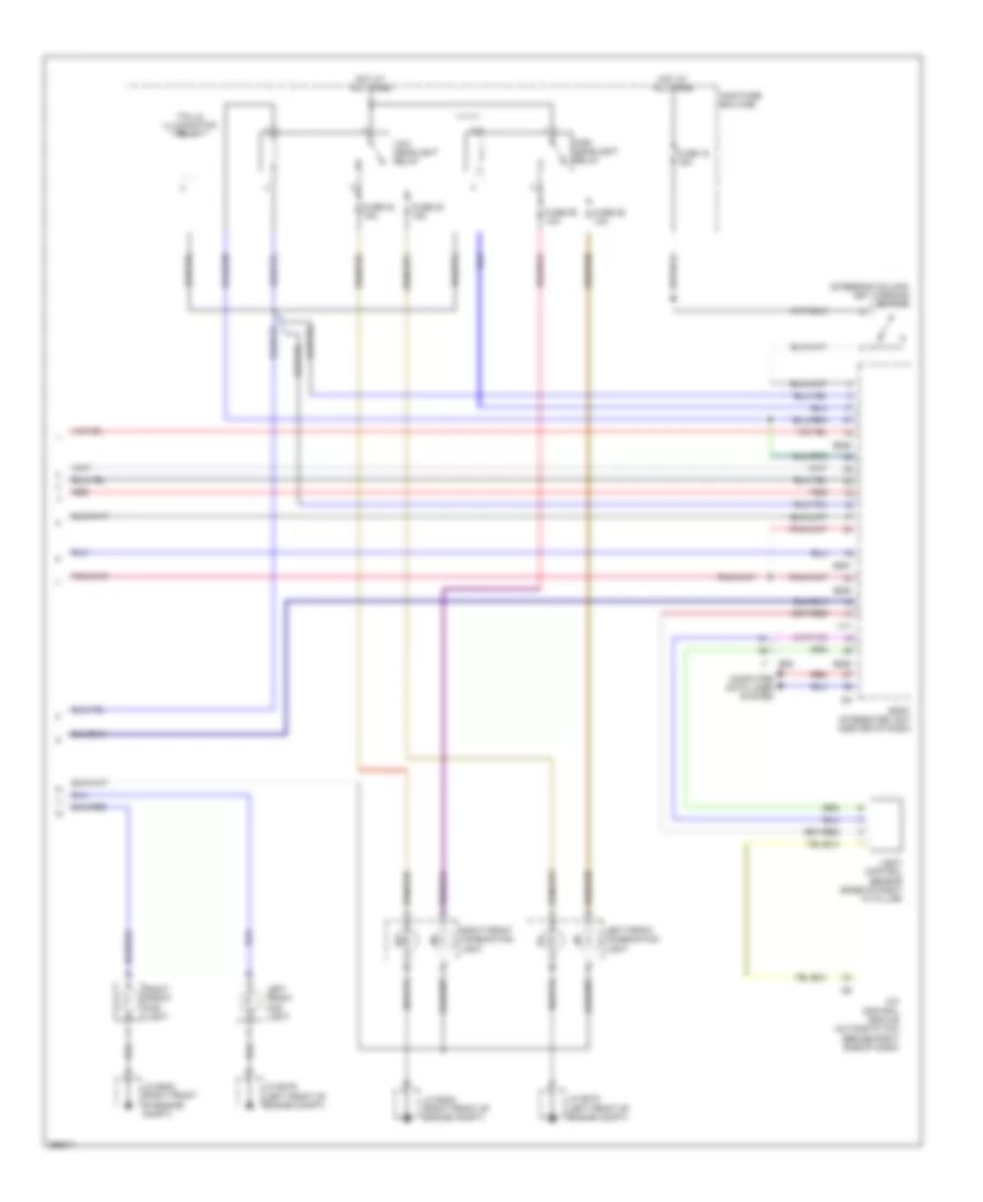 Headlights Wiring Diagram 2 of 2 for Subaru Outback Limited 2011
